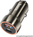 hoco. Autós Gyorstöltő PD 20W + QC 18W - Dupla Kimenet, Alumínium Ház (6931474770332)