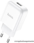 hoco. N2 USB-A Hálózati Töltő - 2A, 10W, Fehér (6931474746108)
