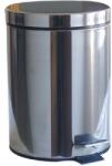 MAT Group Coș de gunoi cu pedală 12 l rotund, inox cu insert din plastic Cos de gunoi
