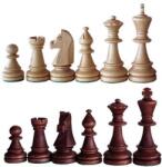  Резервни дървени шахматни фигури Staunton 6 фигури: Бял топ