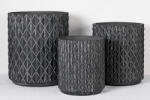 Rhombara Noir I Design virágtartó RHOMBARA NOIR I. fekete M