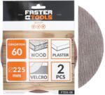 FASTER Csiszolóvászon Ft255-08 Tépőzáras 225mm K60 /2db (70478FT255-08)