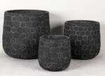 Hexara Noir Ii Design virágtartó HEXARA NOIR II. fekete S