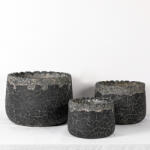 Terra Antiqua Noir Design virágtartó TERRA ANTIQUA NOIR fekete L