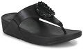 FitFlop Lábujjközös papucsok LULU CRYSTAL-CIRCLET LEATHER TOE-POST SANDALS Fekete 40