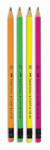 Faber-Castell Candy Grafitceruza radírral HB, neon színek (114559) (112800)