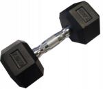 Kubisport Egykezes hatszögletű Hex súlyzó 7, 5 kg gumírozva (05-CB7/5HEX)