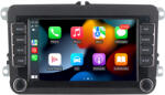 MKD Navigatie 4GB RAM si 64GB cu Carplay pt VW Golf 5 6 Passat B6 B7 CC Tiguan Touran Polo Caddy Jetta T5 Eos Skoda Octavia Superb Seat Leon, Ecran 7 inch IPS, Slot sim 4G, Procesor (NA-C2566)