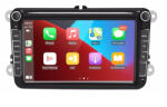 MKD Navigatie 4GB RAM si 64GB cu Carplay pt VW Golf 5 6 Passat B6 B7 CC Tiguan Touran Polo Caddy Jetta T5 Eos Skoda Octavia Superb Seat Leon, Ecran 8 inch IPS, Slot sim 4G, Procesor (NA-C1024)