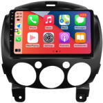 MKD Navigatie Mazda 2 2007-2014, 4GB RAM si 32GB ROM, Display QLED 9 inch, Wireless Carplay si Android Auto, Procesor Octacore, Slot sim 4G, Sunet DSP, Camera Marsarier, Bluetooth, USB, W (NA-C1985)