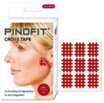 PINO Bandă adezivă încrucișată PINOFIT®, mică, 2, 7 x 2, 1 cm, 180 buc, roșie