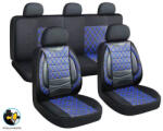  Bmw X3 01075 11 MŰBŐR részes univerzális üléshuzat szett - 2HELYEN osztható Légzsákos - fekete-kék 203-2BL (AL-01075X3)