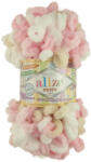 alize Puffy Color 6046 - barna, fehér, rózsaszín (kötés) (3001)