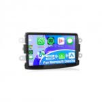 Alemarauto Navigatie Android 8 inch 4GB+64GB CarPlay Android Auto compatibila Dacia Duster Sandero Logan Dokker Lodgy (ALM 111225-14)