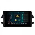 Alemarauto Navigatie 2K Suzuki SX4 (2006-2014) / Fiat Sedici (2005-2014)4GB RAM Android 13 Octacore Slot Sim 4G DSP GPS Wi-FI Carplay Android Auto USB Bluetooth Waze Touchscreen 9.5 Inch (HB-6490042K+AD-BGRKIT30