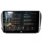 HUB64 - S4 Series LITE Navigatie Peugeot 208 / 2008 (2012-2019) 4GB RAM Android 13 Quadcore DSP GPS Wi-FI Carplay Android Auto USB Bluetooth Waze Touchscreen 10.1 Inch (HB-6410004L+AD-BGRKIT258)