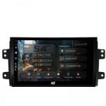 Alemarauto Navigatie Suzuki SX4 (2006-2014)/ Fiat Sedici (2005-2014) 4GB RAM Android 13 Octacore Slot Sim 4G DSP GPS Wi-FI Carplay Android Auto USB Bluetooth Waze Touchscreen 9 inch (HB-649004+AD-BGRKIT307)