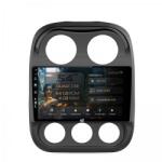 Alemarauto Navigatie Jeep Compass (2016+) 4GB RAM Android 13 Quadcore DSP GPS Wi-FI Carplay Android Auto USB Bluetooth Waze Touchscreen 10.1 Inch (HB-6410004L+AD-BGRKIT284)
