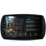  HUB64 - S4 Series Navigatie Smart For Two (2016-Prezent) 4GB RAM Android 13 Octacore Slot Sim 4G DSP GPS Wi-FI Carplay Android Auto USB Bluetooth Waze Touchscreen 9 inch (HB-649004+AD-BGRKIT412)