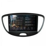 Alemarauto Navigatie Hyundai I10 (2007-2013) 4GB RAM Android 13 Quadcore DSP GPS Wi-FI Carplay Android Auto USB Bluetooth Waze Touchscreen 9 inch (HB-649004L+AD-BGRKIT198)