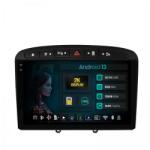 HUB64 - 2K S8 Series Navigatie 2K Peugeot 308 408 (2008-2013) 8GB RAM Android 13 Octacore Slot Sim 4G DSP GPS Wi-FI Carplay Android Auto USB Bluetooth Waze Touchscreen 9.5 Inch (HB-6490082K+AD-BGRKIT265)