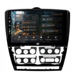 HUB64 - S4 Series LITE Navigatie Skoda Octavia 2 4GB RAM Android 13 Quadcore DSP GPS Wi-FI Carplay Android Auto USB Bluetooth Waze Touchscreen 10.1 Inch (HB-6410004L+AD-BGRKIT048v2)