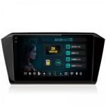 HUB64 - 2K S8 Series Navigatie 2K Volkswagen Passat B8 8GB RAM Android 13 Octacore Slot Sim 4G DSP GPS Wi-FI Carplay Android Auto USB Bluetooth Waze Touchscreen 10.36 Inch (HB-64100082K+AD-BGRKIT037)
