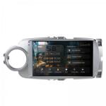 Alemarauto Navigatie Toyota Yaris (2010-2018) 8GB RAM Android 13 Octacore Slot Sim 4G DSP GPS Wi-FI Carplay Android Auto USB Bluetooth Waze Touchscreen 9 Inch (HB-649008+AD-BGRKIT104)
