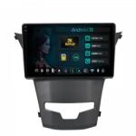 HUB64 Navigatie 2K Ssangyong Korando (2013-2019) 4GB RAM Android 13 Octacore Slot Sim 4G DSP GPS Wi-FI Carplay Android Auto USB Bluetooth Waze Touchscreen 9.5 Inch (HB-6490042K+AD-BGRKIT441)