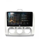 HUB64 - S8 Series Navigatie Ford Focus MK2 (2004-2011) Clima manuala 8GB RAM Android 13 Octacore Slot Sim 4G DSP GPS Wi-FI Carplay Android Auto USB Bluetooth Waze Touchscreen 9 Inch (HB-649008+AD-BGRKIT112)