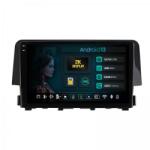 HUB64 - 2K S4 Series Navigatie 2K Honda Civic X / Sedan (2015-2021) 4GB RAM Android Octacore Slot Sim 4G DSP GPS Wi-FI Carplay Android Auto USB Bluetooth Waze Touchscreen 9.5 Inch (HB-6490042K+AD-BGRKIT004)
