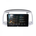 Alemarauto Navigatie Hyundai Accent (2006-2011) 8GB RAM Android 13 Octacore Slot Sim 4G DSP GPS Wi-FI Carplay Android Auto USB Bluetooth Waze Touchscreen 9 Inch (HB-649008+AD-BGRKIT211)