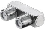 Goobay Adaptor TV forma de U Conector Soclu F - Soclu F 30x20mm cupru Goobay 11938 (11938)