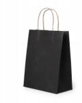 LPM Fekete Papír Ajándéktasak Környezetbarát 21x15x8cm