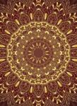 Dovido Tapéta arany Mandala bordó háttéren - 196x270 - dovido - 12 795 Ft