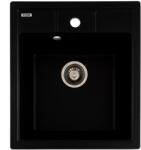 FLOW FCB-4651BBA/1, Chiuveta de bucatarie din granit cu o cuva, seria BRICK, Black/Anthracite, 460x495x190 mm, FLOW (18272) Chiuveta