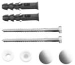 FERRO Set De Fixare Vas Wc, Crom (ZMWC)