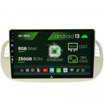 Autodrop Navigatie Fiat 500 (2007-2014), Android 13, Z-Octacore , 8GB RAM , 256GB ROM, 9 Inch - AD-BGZ9008, AD-BGRKIT362V2 (AD-BGZ9008+AD-BGRKIT362V2)