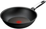 Tefal Tigaie wok Tefal Excellence, 28 cm, inductie, invelis antiaderent, indicator Thermo-Signal, aluminiu, negru (3168430374751)