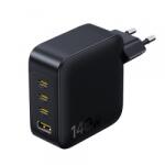 Baseus Incarcator Retea Baseus EnerFill FH11, 140W, 5A, 1 x USB-A - 3 x USB-C, Negru E0121J00 (acc/378838)