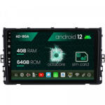 Autodrop Navigatie Volkswagen T-Roc (2017-Prezent), Android 12, A-Octacore , 4GB RAM , 64GB ROM, 9 Inch - AD-BGA9004, AD-BGRKIT035V2 (AD-BGA9004+AD-BGRKIT035V2)