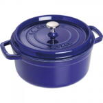 Staub Oala din fonta Staub, rotunda, 5.2l, albastra, 26x32.7cm (1004299)
