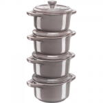 Staub Set 4 oale universale, Ceramica, 200ml, Crom (1008679)
