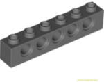 LEGO® Alkatrészek Pick a Brick, Sötét kékes-szürke 1x6 elem oldalán 5 lyukkal (4210917)