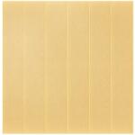 Avaleea 10 darabos 3D tapétalap szett, 70 x 70 cm, vastagság 3 mm, gyanta, fa csempe típus, fedett terület 4, 9 m2, világos krémszínű (BRD136010)
