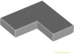 LEGO® Alkatrészek Pick a Brick, világos kékesszürke 2x2 L alakú csempe (6065824)