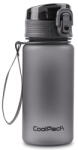 COOLPACK Vizes palack, Coolpack, Brisk Mini, Bpa mentes, Tritán műanyag, Egyedi zárszerkezetű fedél, Magasság: 18 cm, Átmérő: 6, 5 cm, 400 ml, Szürke (28602CP)