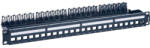 Legrand Patch panel - 1U-19" (modulok nélkül) 24db x RJ45 port fogadására fém kábeltartóval LinkeoC (632850) - pixel