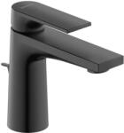 Duravit Tulum - Mosdócsaptelep lefolyóval, FreshStart, matt fekete TU1011001046 (TU1011001046)