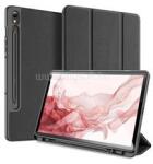 Dux Ducis Samsung Tab S9 LTE / Tab S9 WIFI DUX DUCIS DOMO tok álló, bőr hatású aktív FLIP, ceruza tartó, FEKETE (GP-147036) (GP-147036)